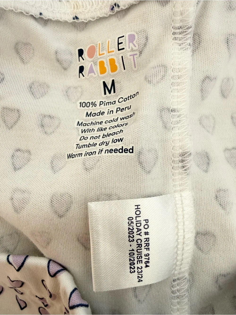 Roller Rabbit Hearts Pajama Pants | Size Medium
